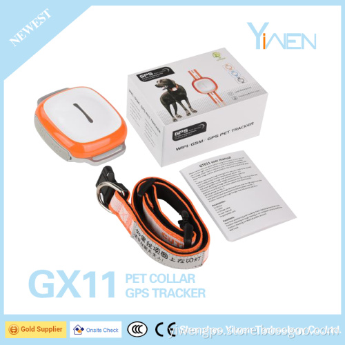 Yiwen Lifetime GPS Tracking Software Access Pet Dog Cat Pig Horse Collar GPS WIFI LBS Mini Triple Positioning Mode Tracker GX11